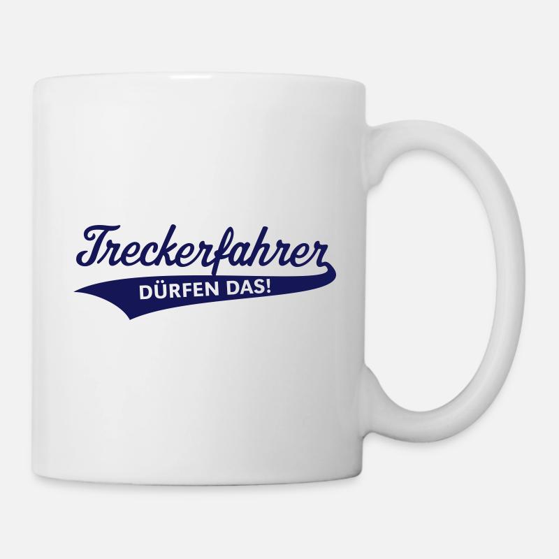 Treckerfahrer Dürfen Das! (Trecker / Traktor, V4) - Tasse - Weiß