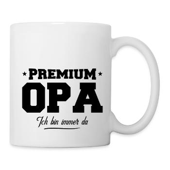 opa premium - Tasse - Weiß - Rechts