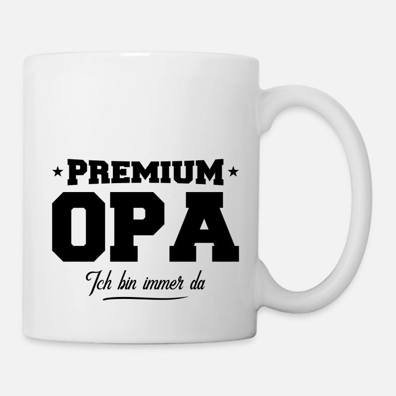 opa premium - Tasse - Weiß