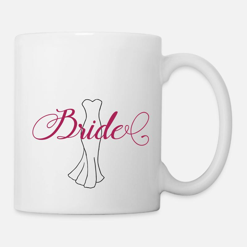 Team Bride Dress 1 - Tasse - Weiß