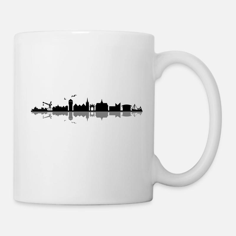 Skyline - Emden - Tasse - Weiß