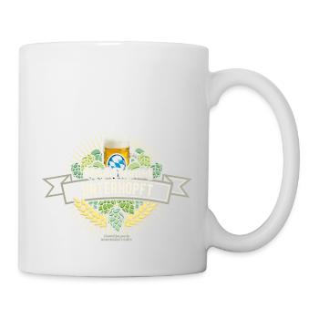 Bier Spruch Königlich bayerisch unterhopft - Tasse - Weiß - Rechts