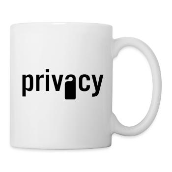 Privacy - Tasse - Weiß - Rechts