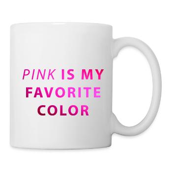Pink Is My Favorite Color - Mug - white - Right