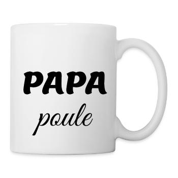 Papa poule - Papa Poule - Mug blanc - blanc - Droite