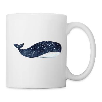 Galaxy Star Whale - Tasse - Weiß - Rechts