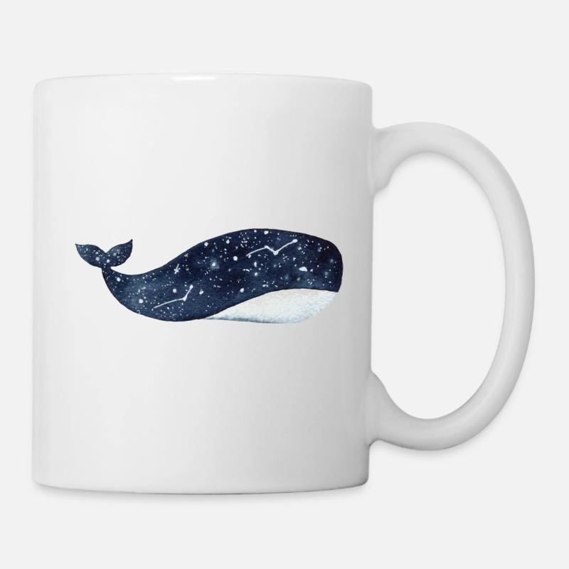 Galaxy Star Whale - Mug - white