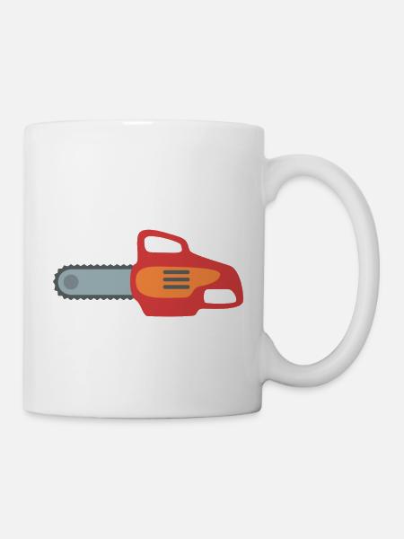 Kettensäge - Tasse - Weiß
