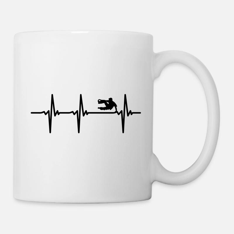 Heartbeat Parkour ECG - Mug blanc - blanc