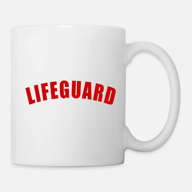 LIFEGUARD GESCHENK LEBENSRETTER STRAND MEER OCEAN - Tasse - Weiß