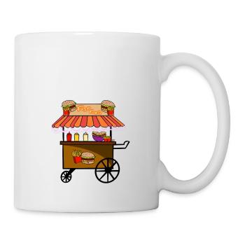 Fast food food truck - Mug - white - Right