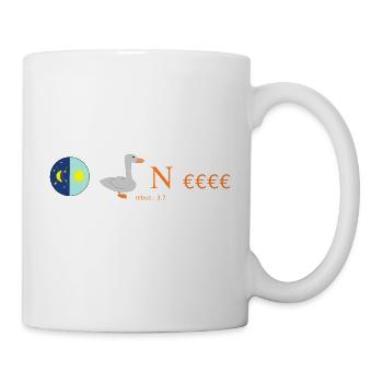 Rebus goose - Mug - white - Right