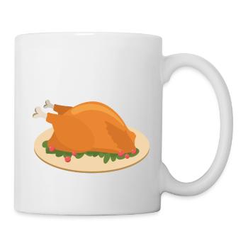 Truthahn - Tasse - Weiß - Rechts