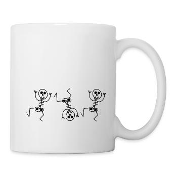 Dancing skeletons - Mug - white - Right