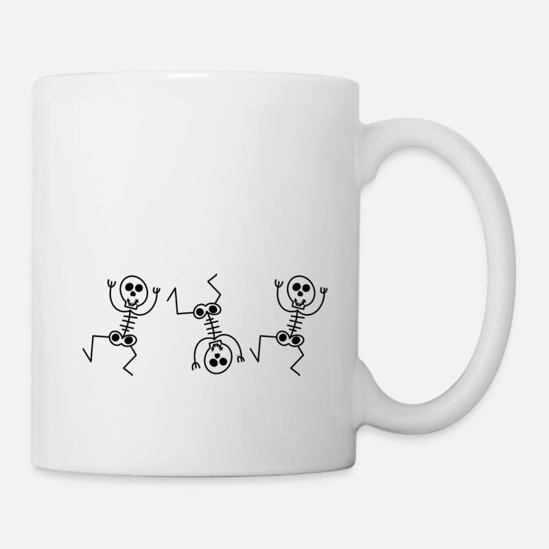 Skelette, die tanzen - Tasse - Weiß
