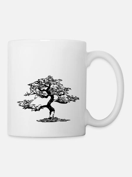 Bonsaï mignon - Mug blanc - blanc