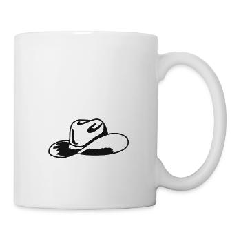 Cowboy-Hut - Tasse - Weiß - Rechts