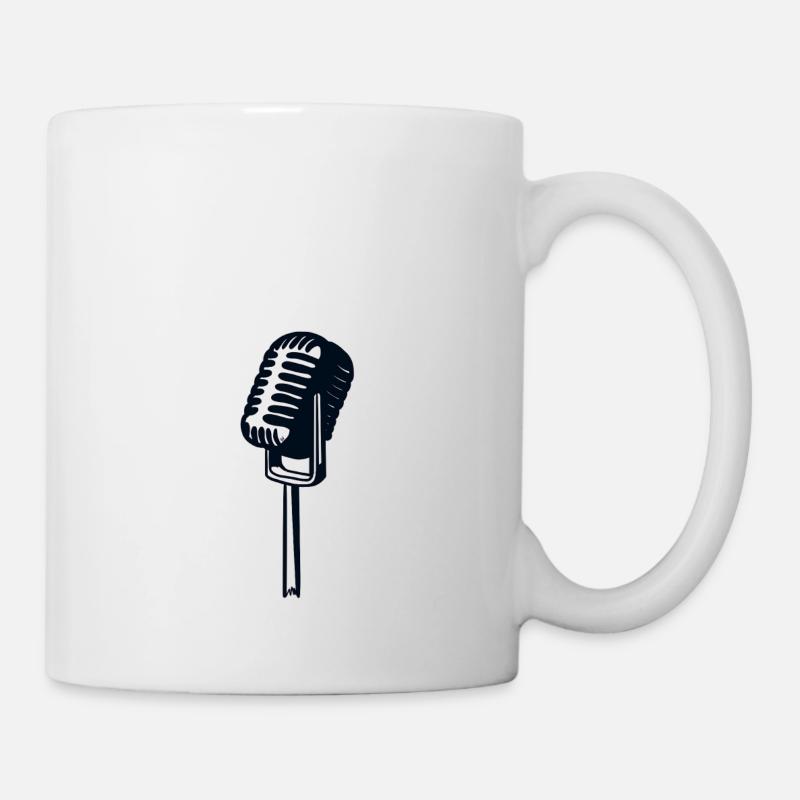 Broken vintage microphone - Mug - white