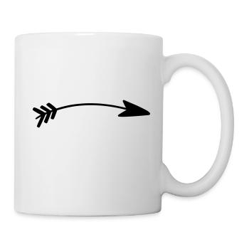 pfeil - Tasse - Weiß - Rechts