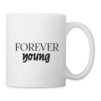 Forever Young - Geburtstagsgeschenk - Tasse - Weiß - Rechts