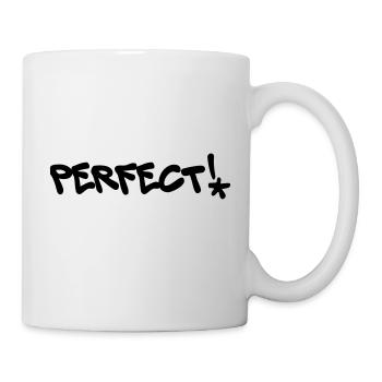 Perfect, Perfect, Graffiti, Color editable - Mug - white - Right