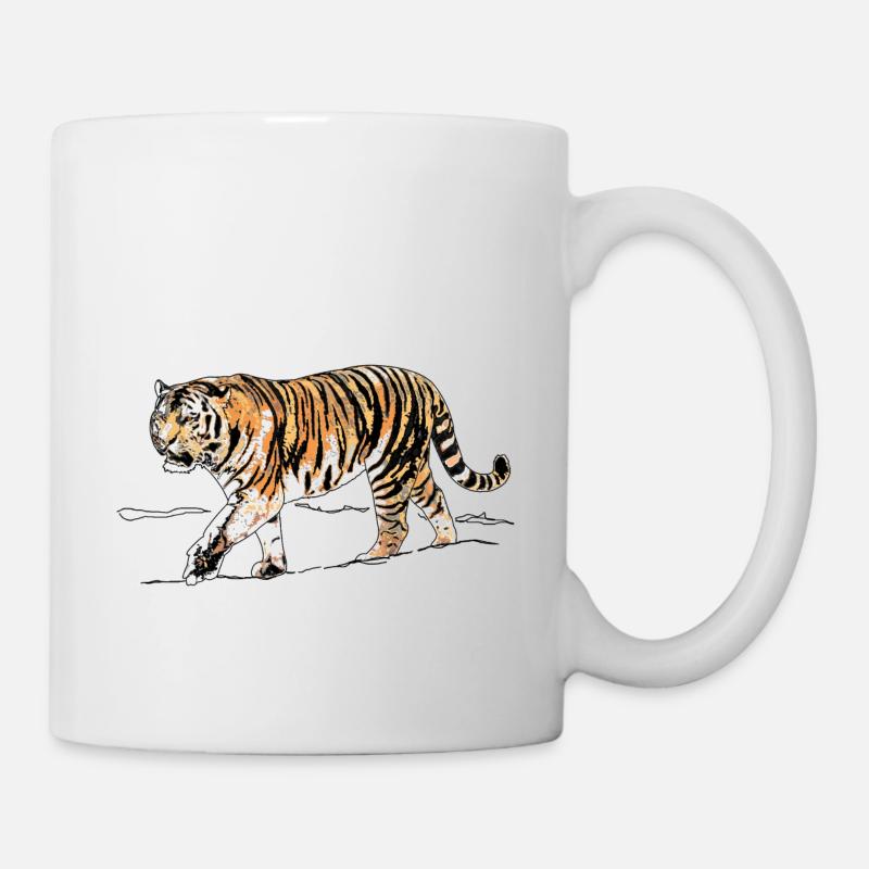 tigre - Mug blanc - blanc