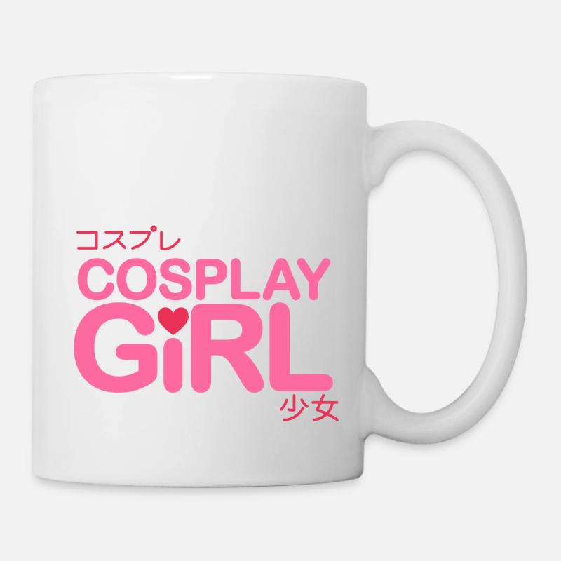cosplay fille - Mug blanc - blanc