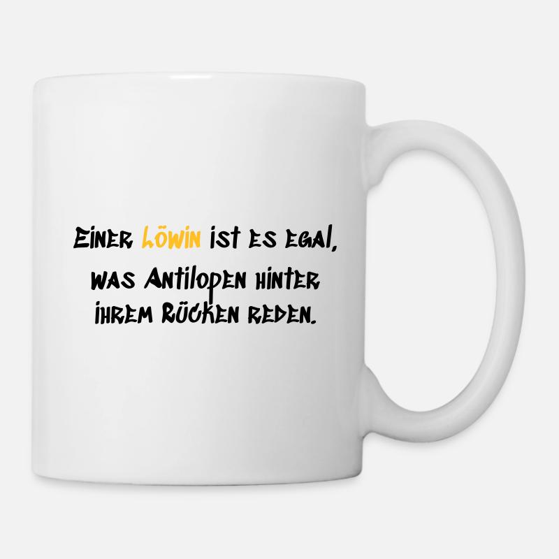 Einer Löwin - Tasse - Weiß