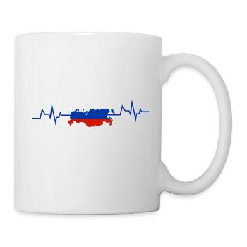 Russie maillot russe - Mug blanc - blanc - Droite