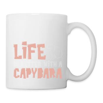 Motif Capibara pour les propriétaires de Capibara - Mug blanc - blanc - Droite