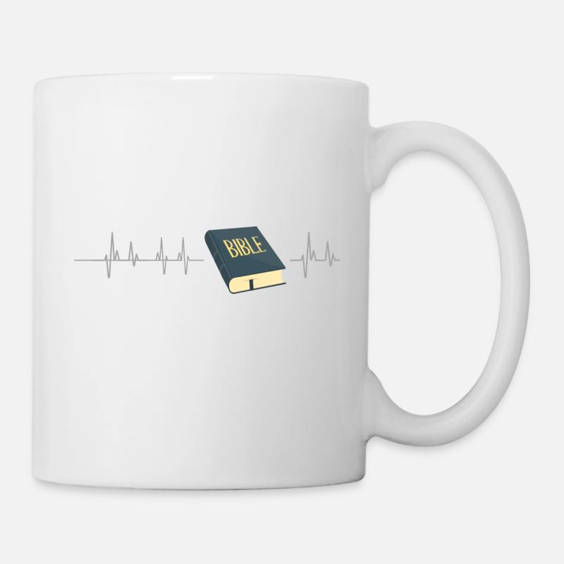 Bible Bible Dieu Fréquence - Mug blanc - blanc