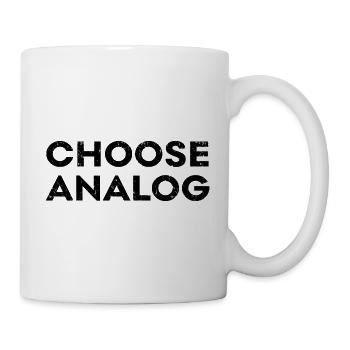 Choose analogique synthétiseur de cadeaux musiciens - Mug blanc - blanc - Droite