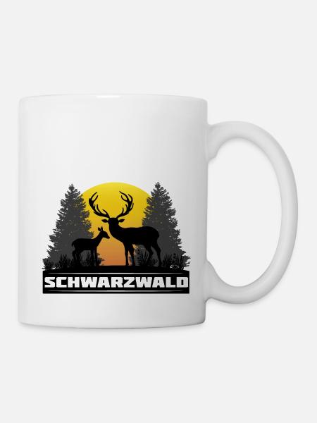 schwarzwald - Tasse - Weiß