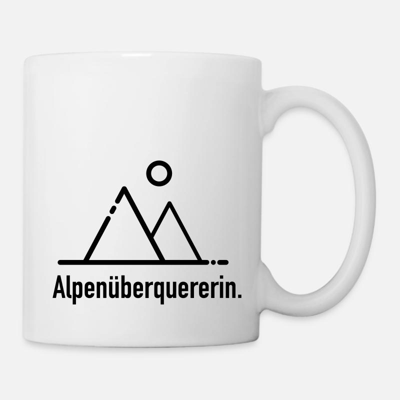 Alpenüberquererin - Tasse - Weiß