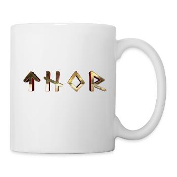 nordische Wikinger Thor Mythologie Odin Geschenk - Tasse - Weiß - Rechts