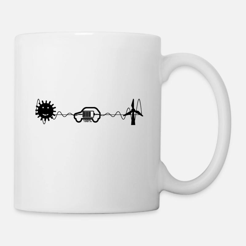 e-auto, e-mobilität,elektro-auto, zoe, EV-driver, - Tasse - Weiß