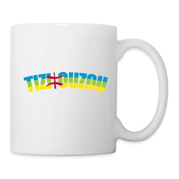 Tizi Ouzou, ville et wilaya d'Algérie, drapeau - Mug - white - Right