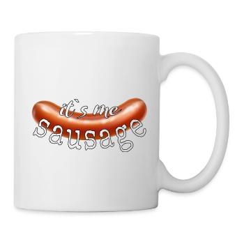 its me sausage Is me sausage No matter funny gift - Mug - white - Right