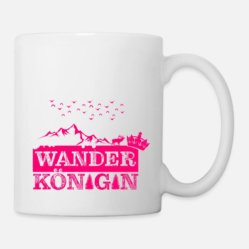Wanderkönigin Pink - Tasse - Weiß