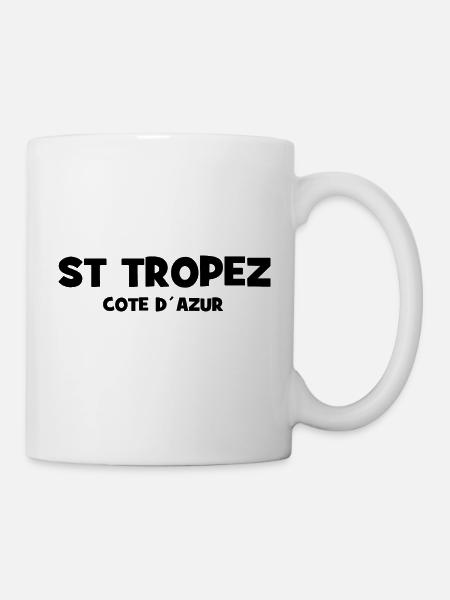 Saint Tropez - France - Cote d´Azur - Tasse - Weiß
