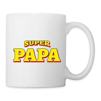 SUPER PAPA (comics) - SUPERPAPA SUPER HÉROS - Mug blanc - blanc - Droite