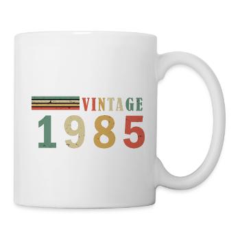 Vintage 1985 - Mug blanc - blanc - Droite