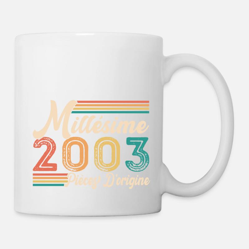 Millésime 2003 Pièces d'origine - Mug blanc - blanc