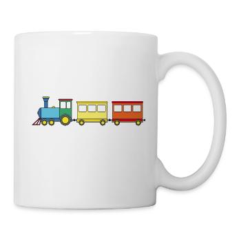 Train locomotive enfants - Mug blanc - blanc - Droite
