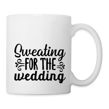 transpiration pour le mariage - Mug blanc - blanc - Droite
