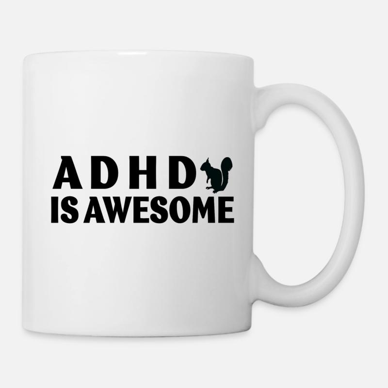 adhd is awesome - Mug blanc - blanc