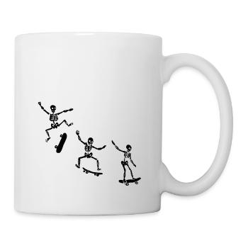 SKELETONS SKATERS - Mug - white - Right