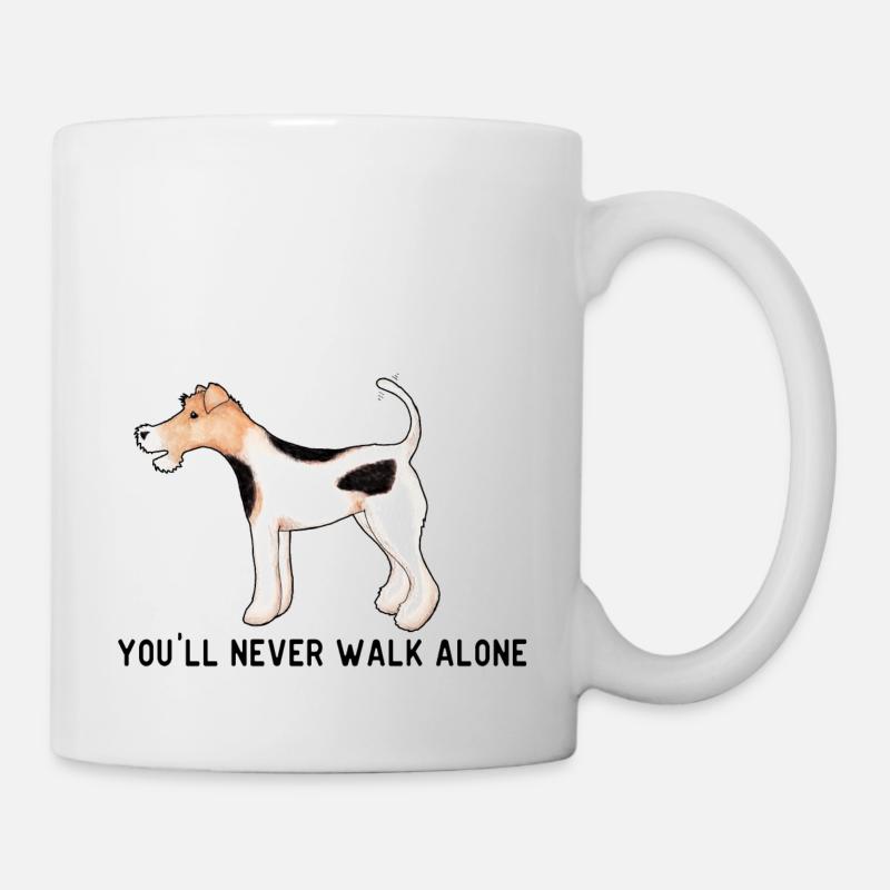 With A Fox Terrier In Life - Mug - white