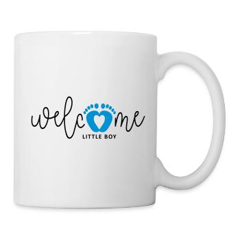 Baby boy is born. birth cards. - Mug - white - Right