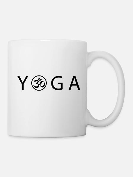 YOGA OM - Mug blanc - blanc